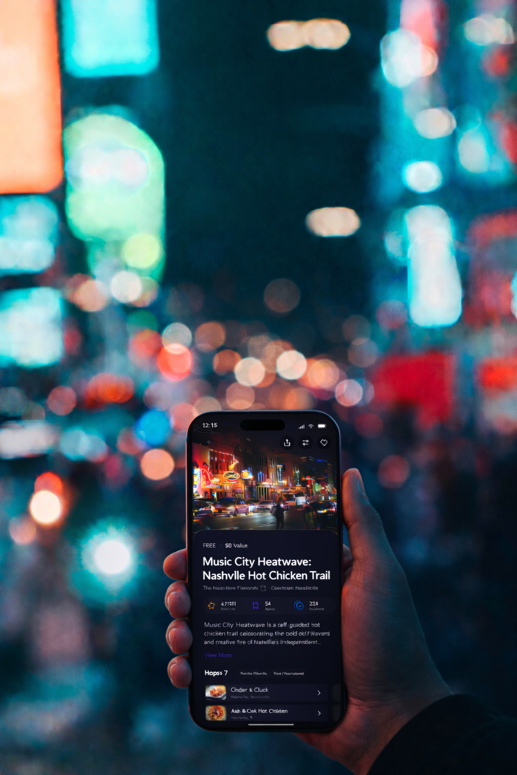 Users exploring local experiences